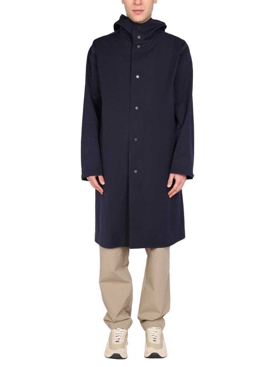 HOODED TRENCH COAT