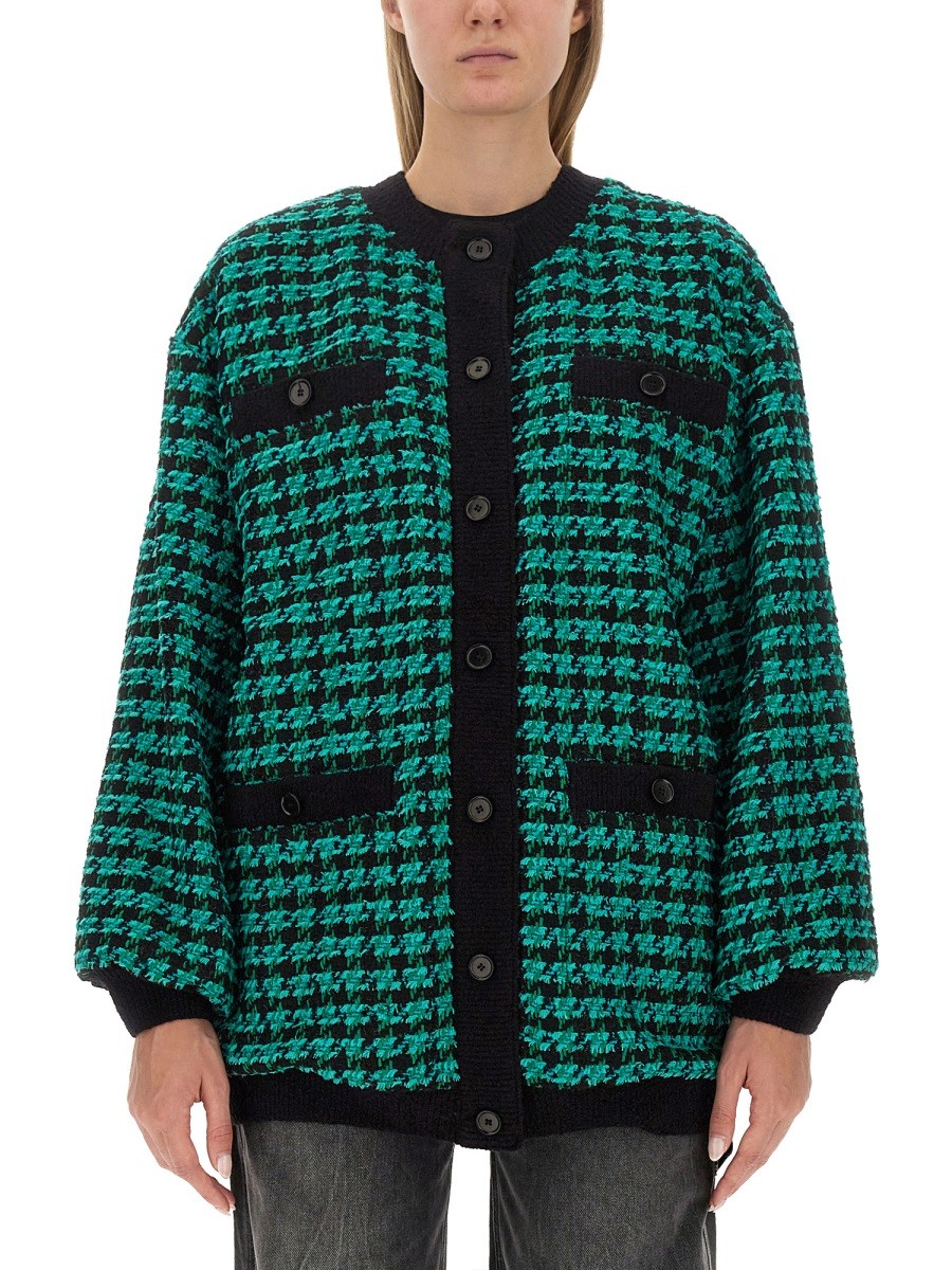 HOUNDSTOOTH TWEED JACKET