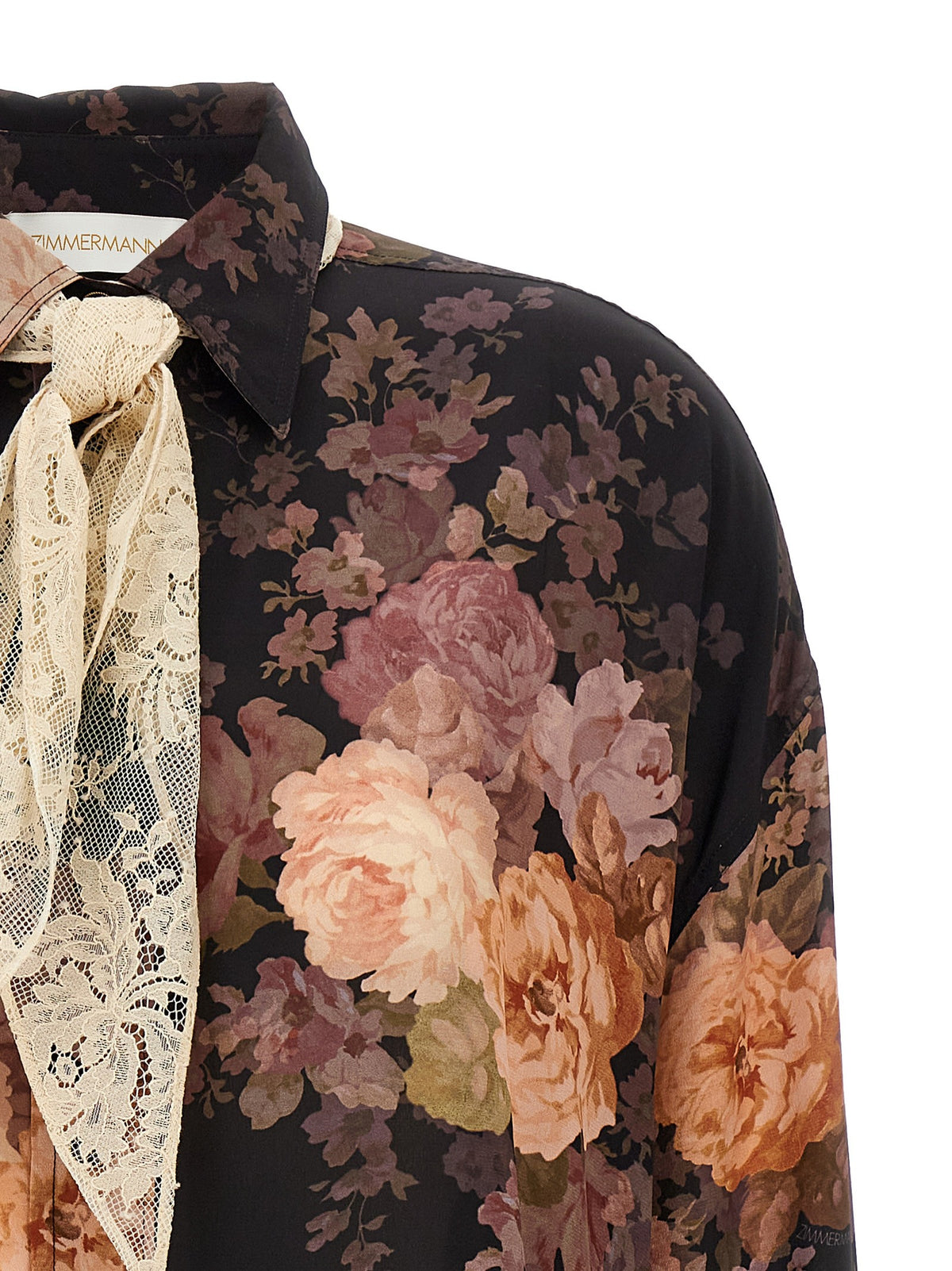 'Illustration Lace Scarf' shirt 3