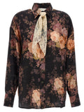 'Illustration Lace Scarf' shirt