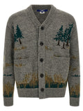 Intarsia cardigan