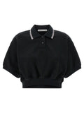 Intarsia collar polo shirt