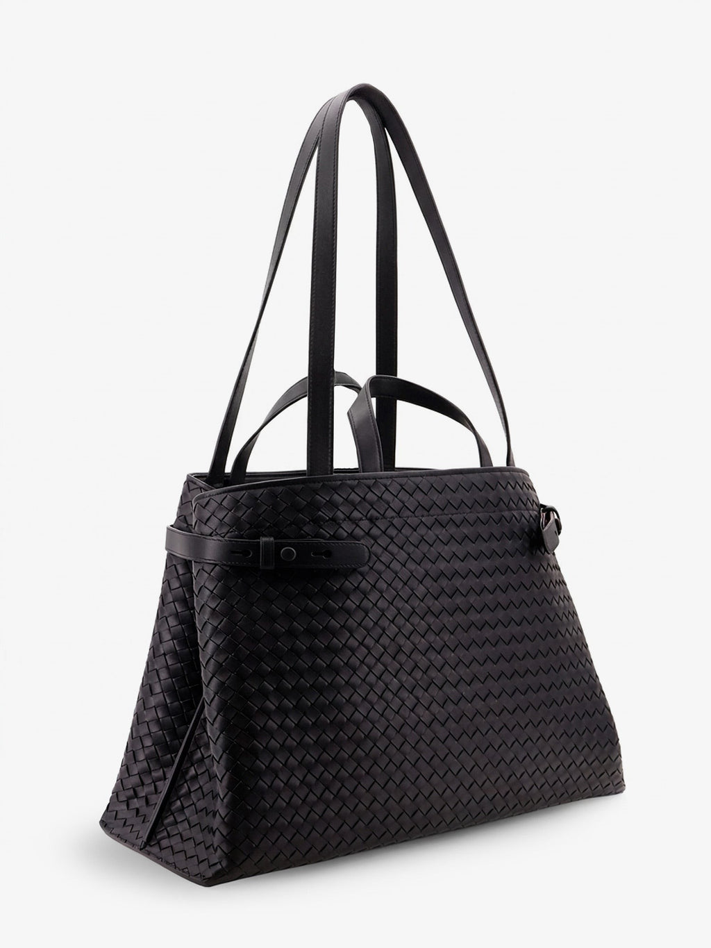 Intreccio leather shoulder bag 3