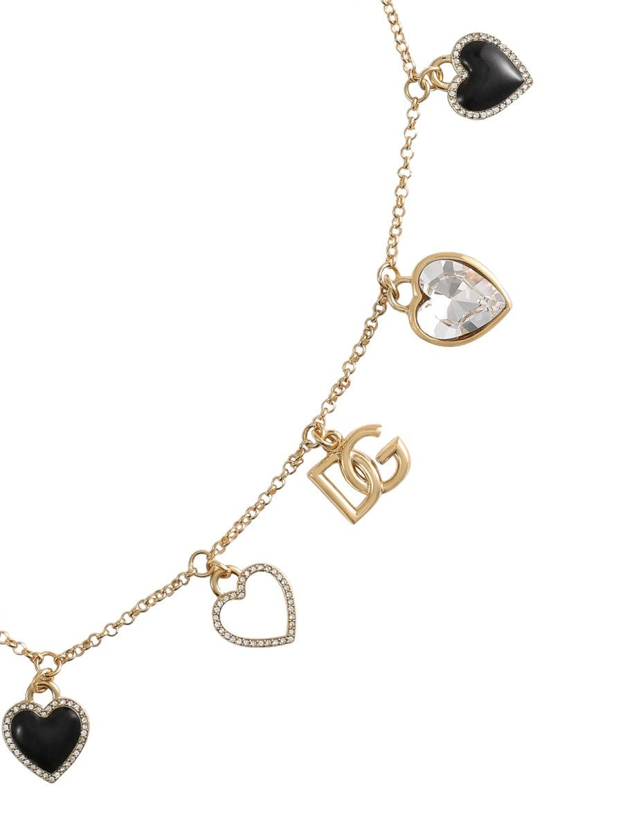 "ITALIAN TAILORING" NECKLACE WITH HEARTS 2