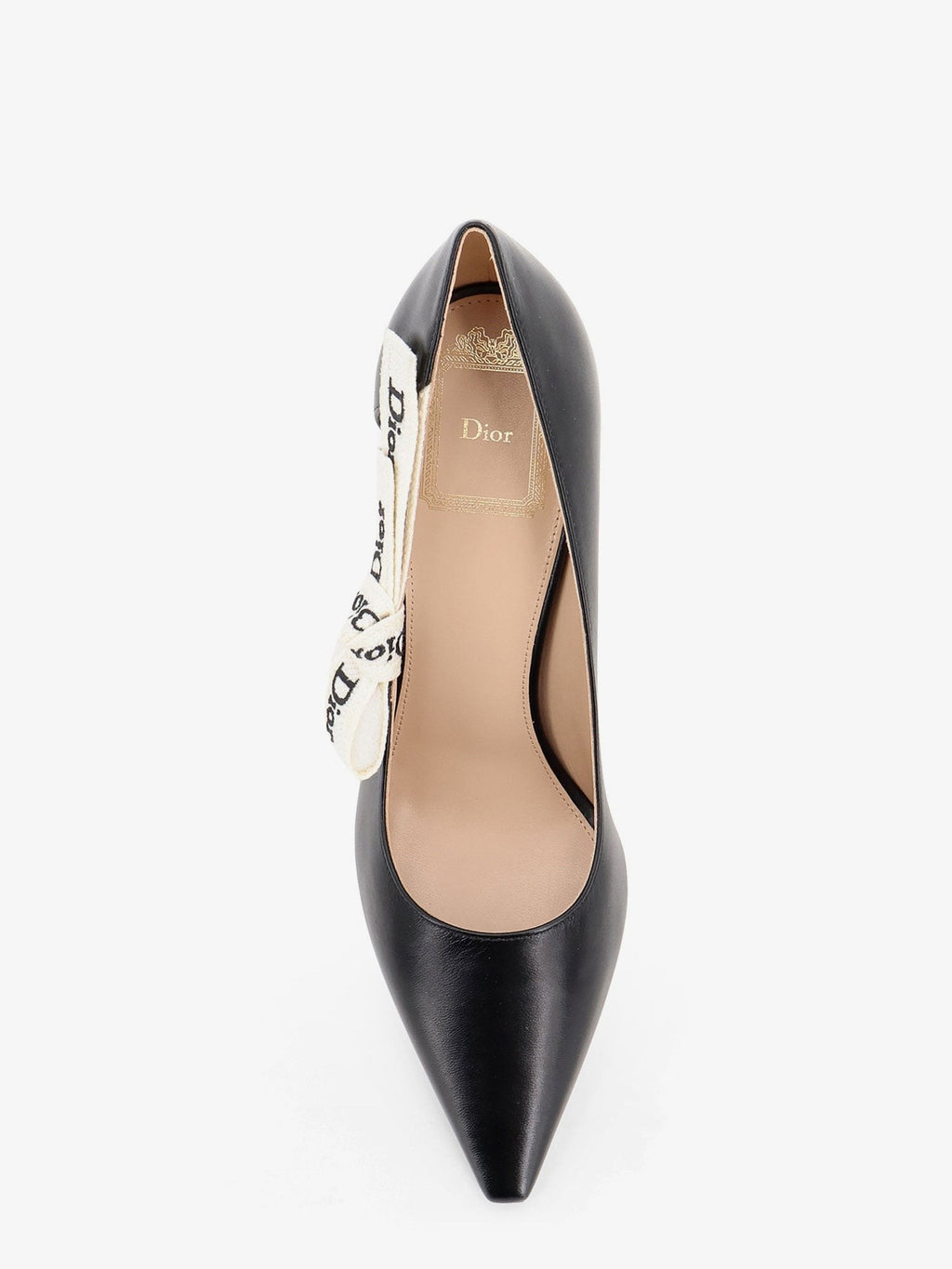 J'Adior leather pumps with logo bow detail 4