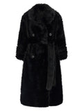 'Jackie' eco-fur trench coat