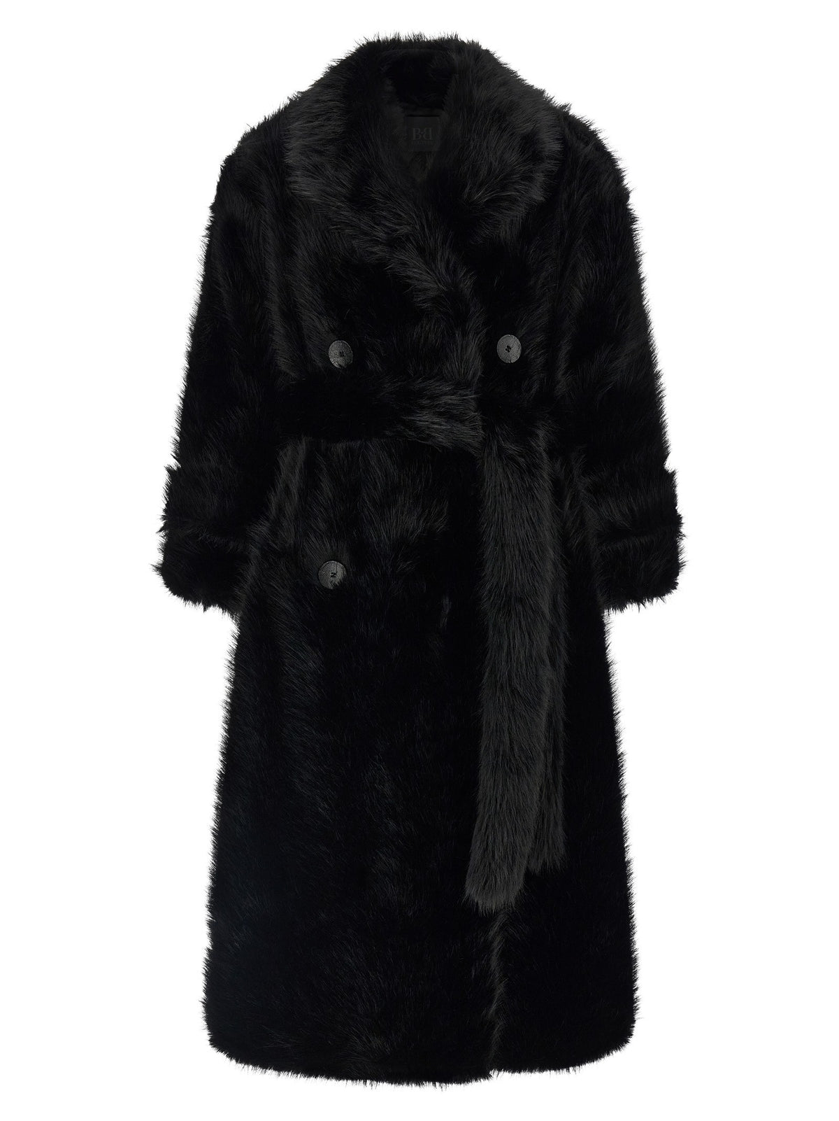 'Jackie' eco-fur trench coat