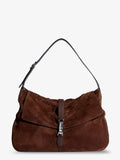 Jackie Flap suede shoulder bag