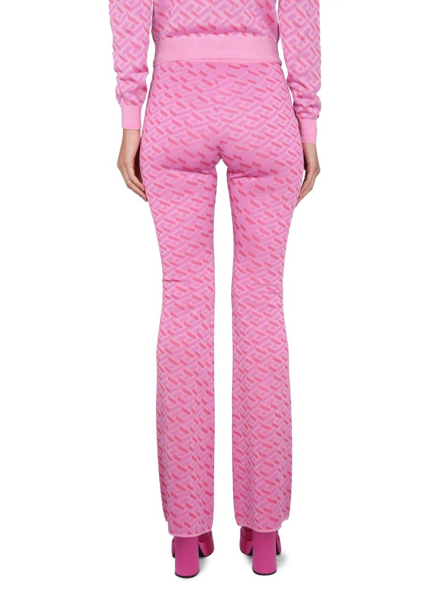 JACQUARD PANTS WITH GREEK PRINT 4