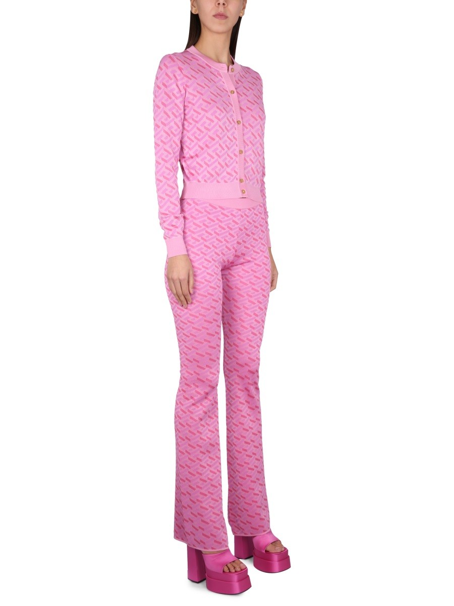 JACQUARD PANTS WITH GREEK PRINT 2