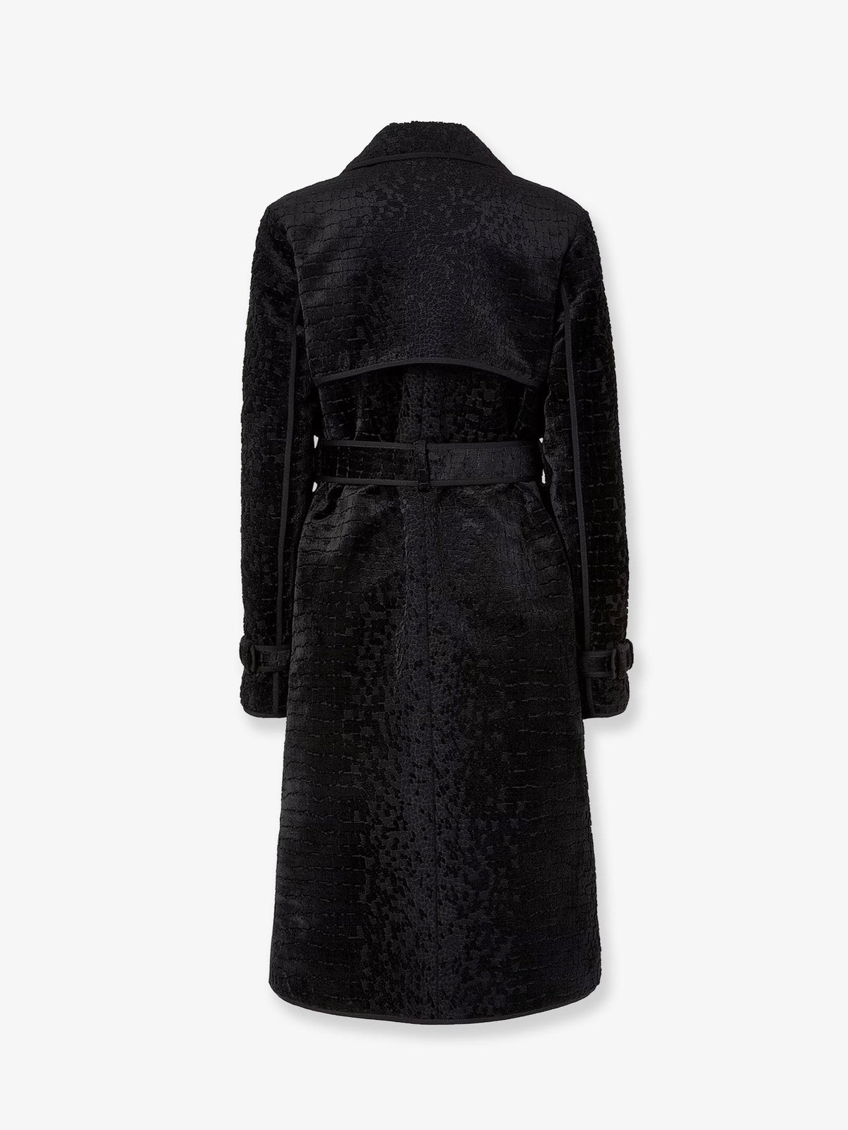 Jacquard velvet coat with aniaml print 2
