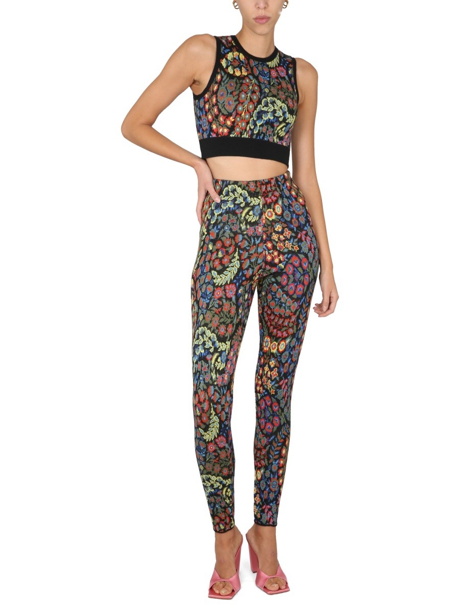 JACQUARD WOOL BLEND TOP AND LEGGINGS 5