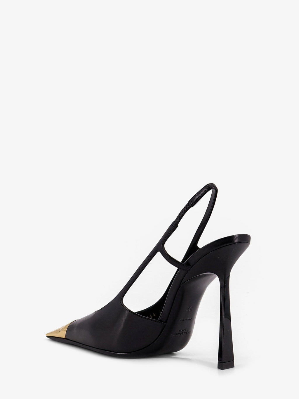 Jeanne leather pumps with metal toe 3