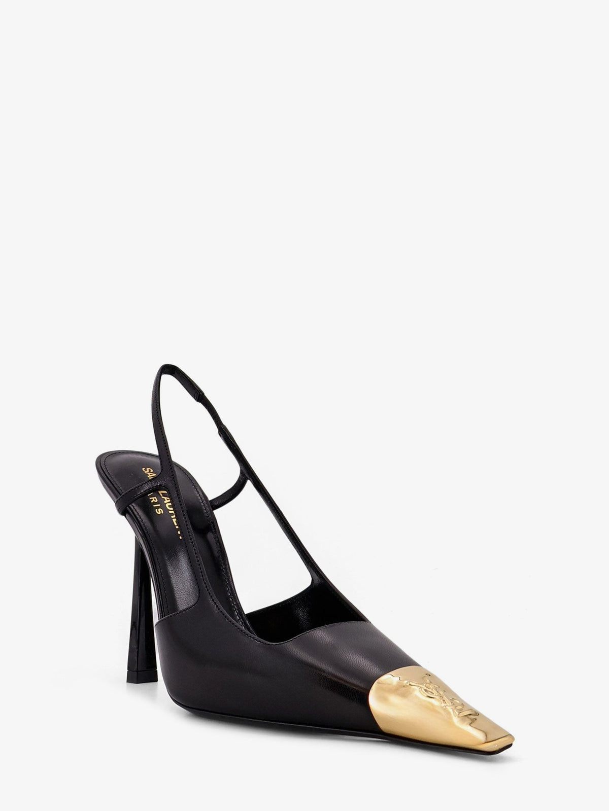 Jeanne leather pumps with metal toe 2