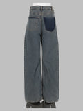 jeans 5 tasche in denim di cotone