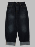 Jeans In Denim Con Logo Ricamato