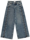 JEANS WITH LACES