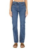 JEANS WITH LOGO EMBROIDERY