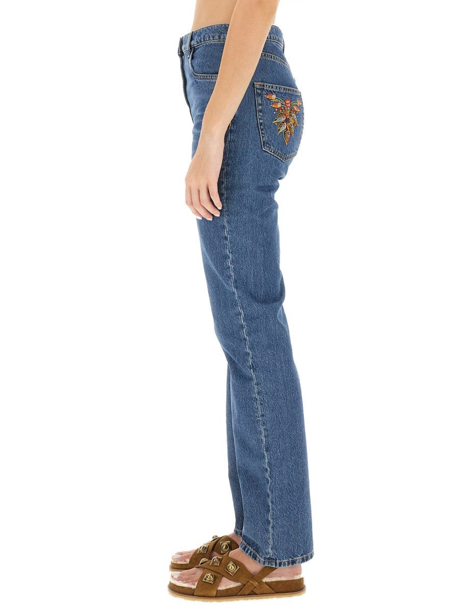 JEANS WITH LOGO EMBROIDERY 4
