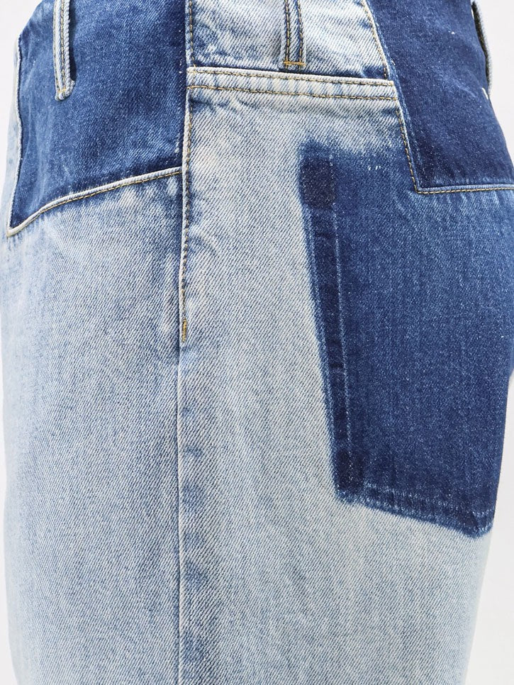 Jeans with patchwork effect 3
