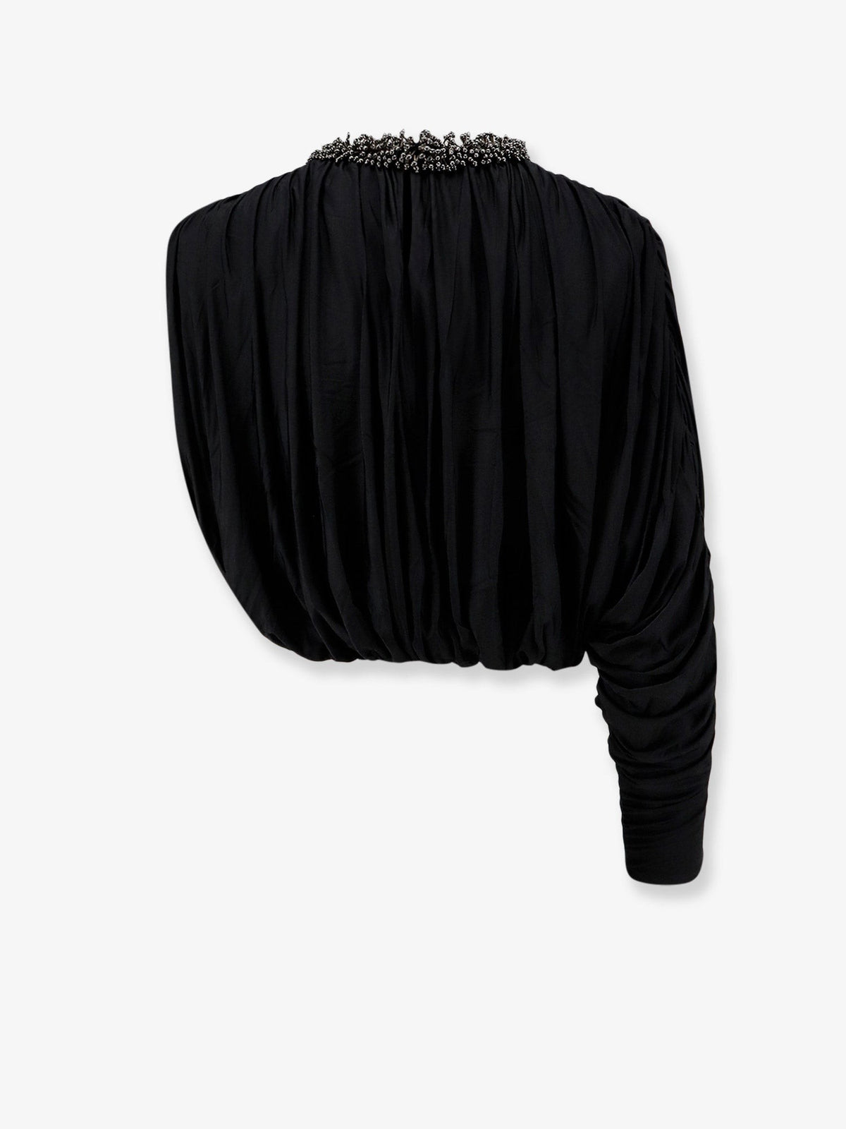 Jerset top with asymmetric sleeves 2