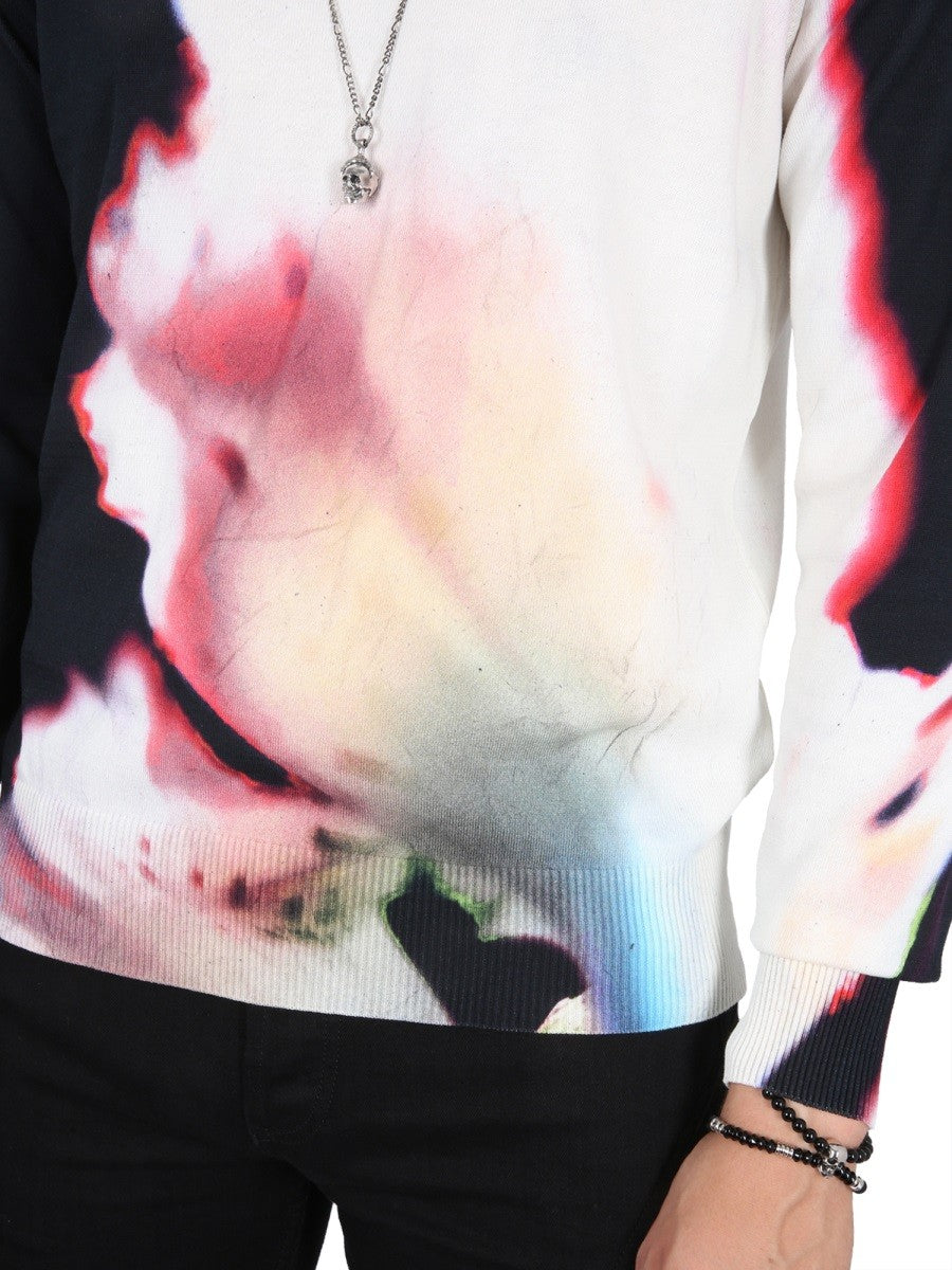 JERSEY WITH SOLARISED FLOWER PRINT 4