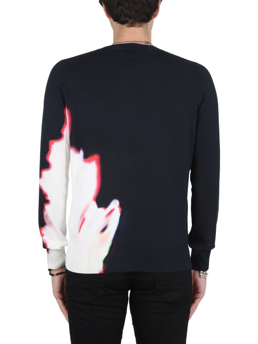 JERSEY WITH SOLARISED FLOWER PRINT 3