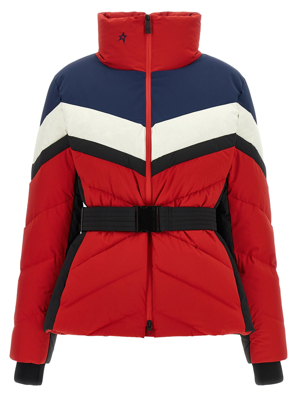 'JG Down' red ski jacket