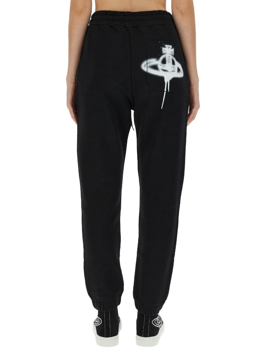 JOGGING PANTS WITH SPRAY PRINT ORB 3