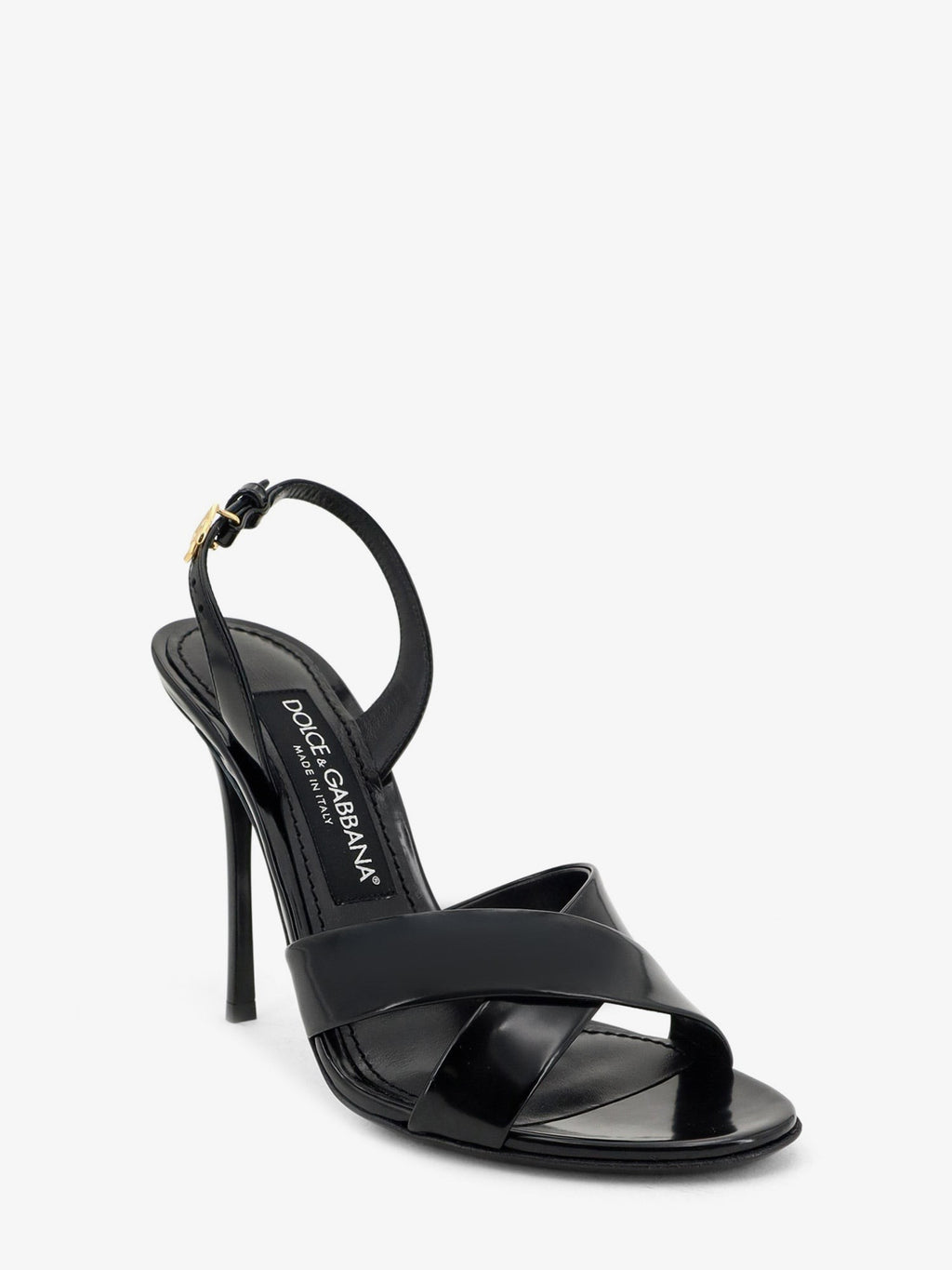 Keira shiny calfskin leather sandals 2