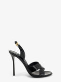 Keira shiny calfskin leather sandals