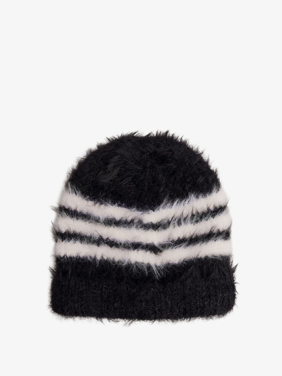 Knit hat with logo embroidery 2