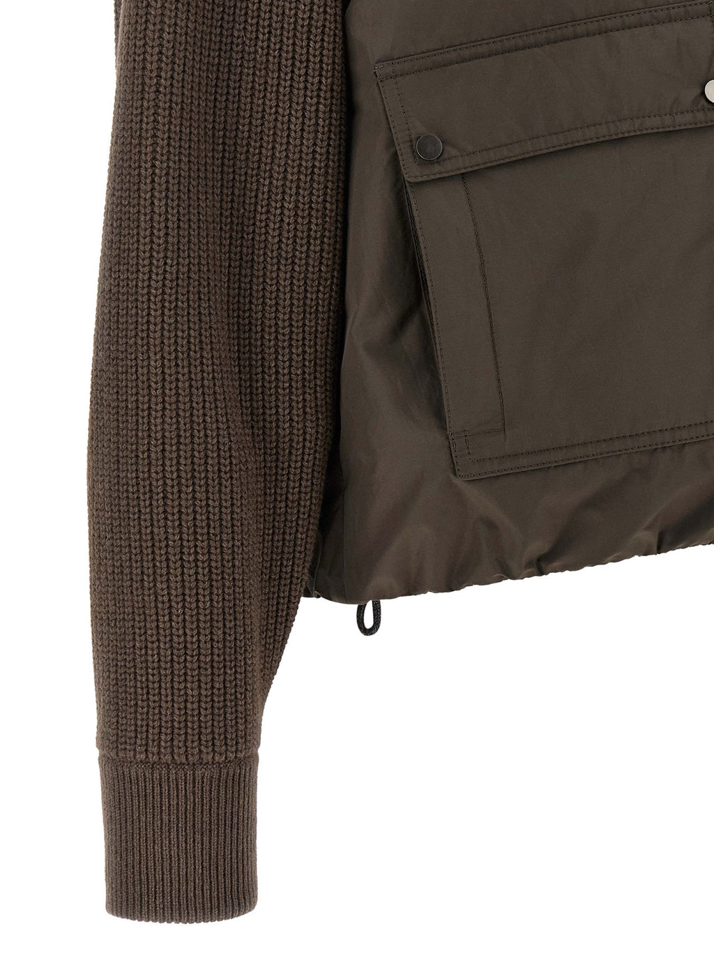 Knit insert down jacket 4