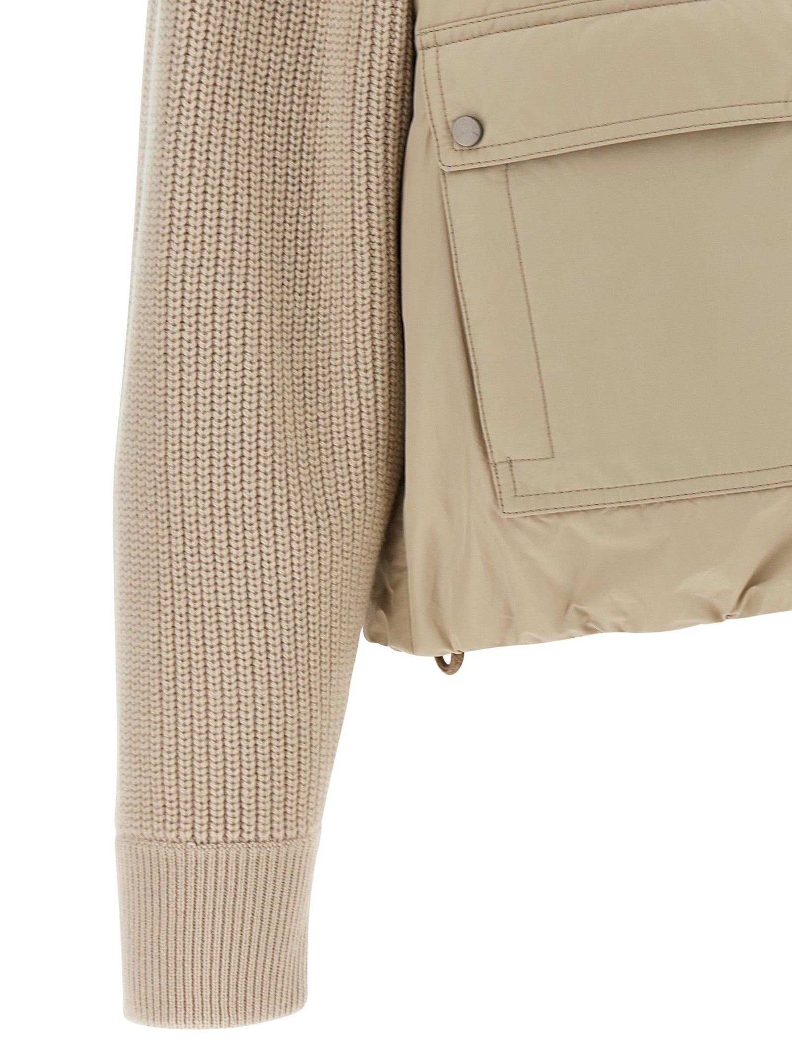 Knit insert down jacket 4