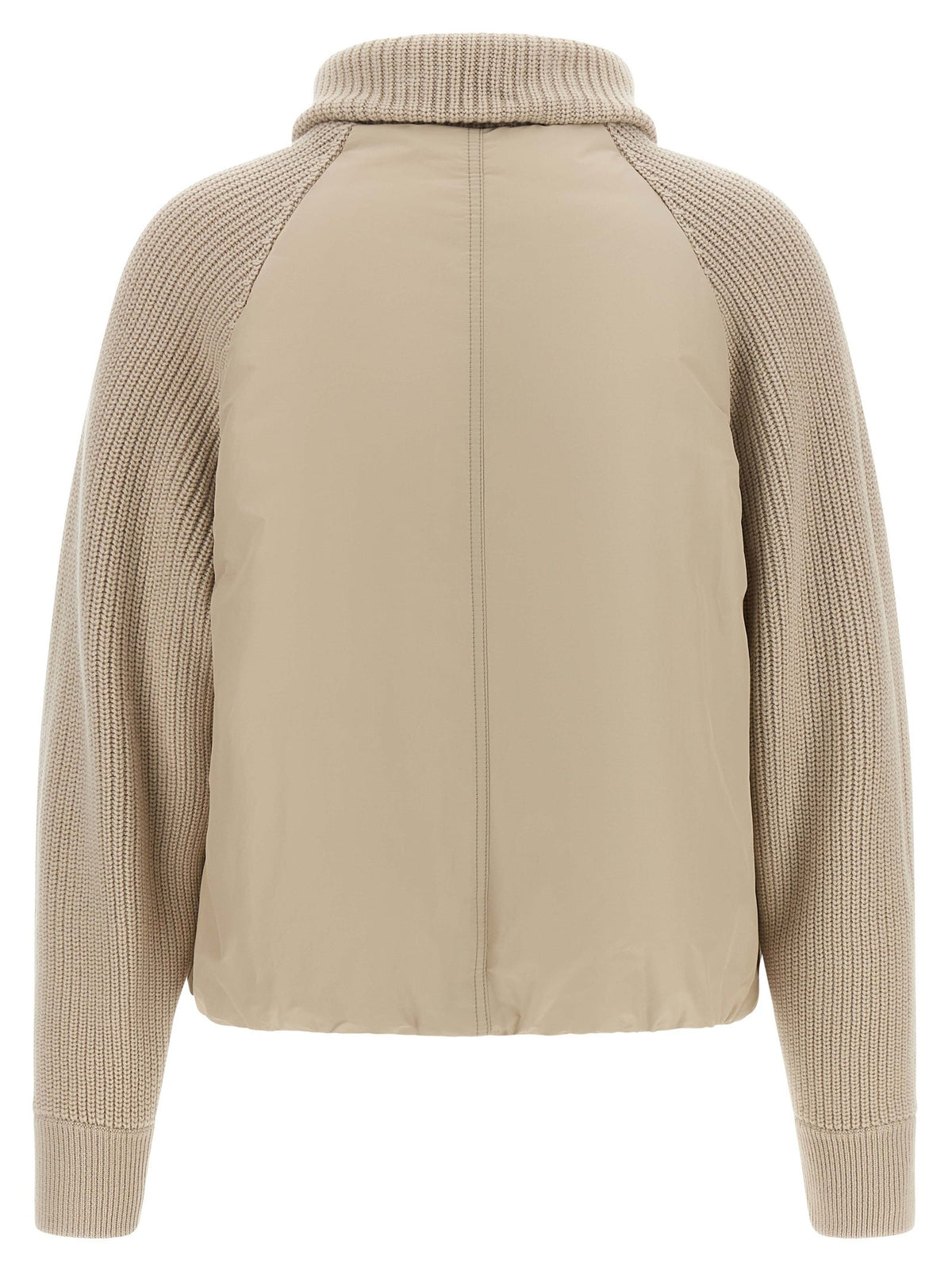 Knit insert down jacket 2