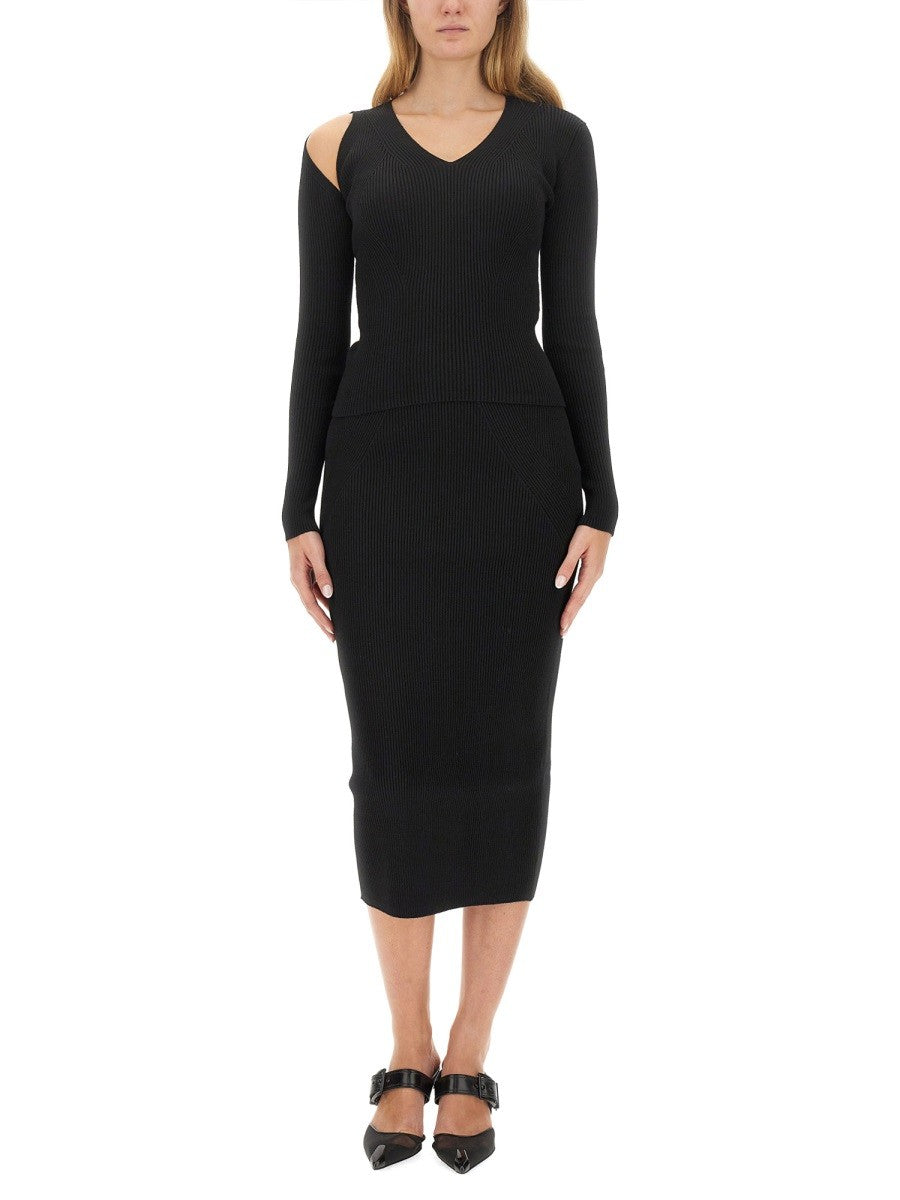 KNIT PENCIL SKIRT 2