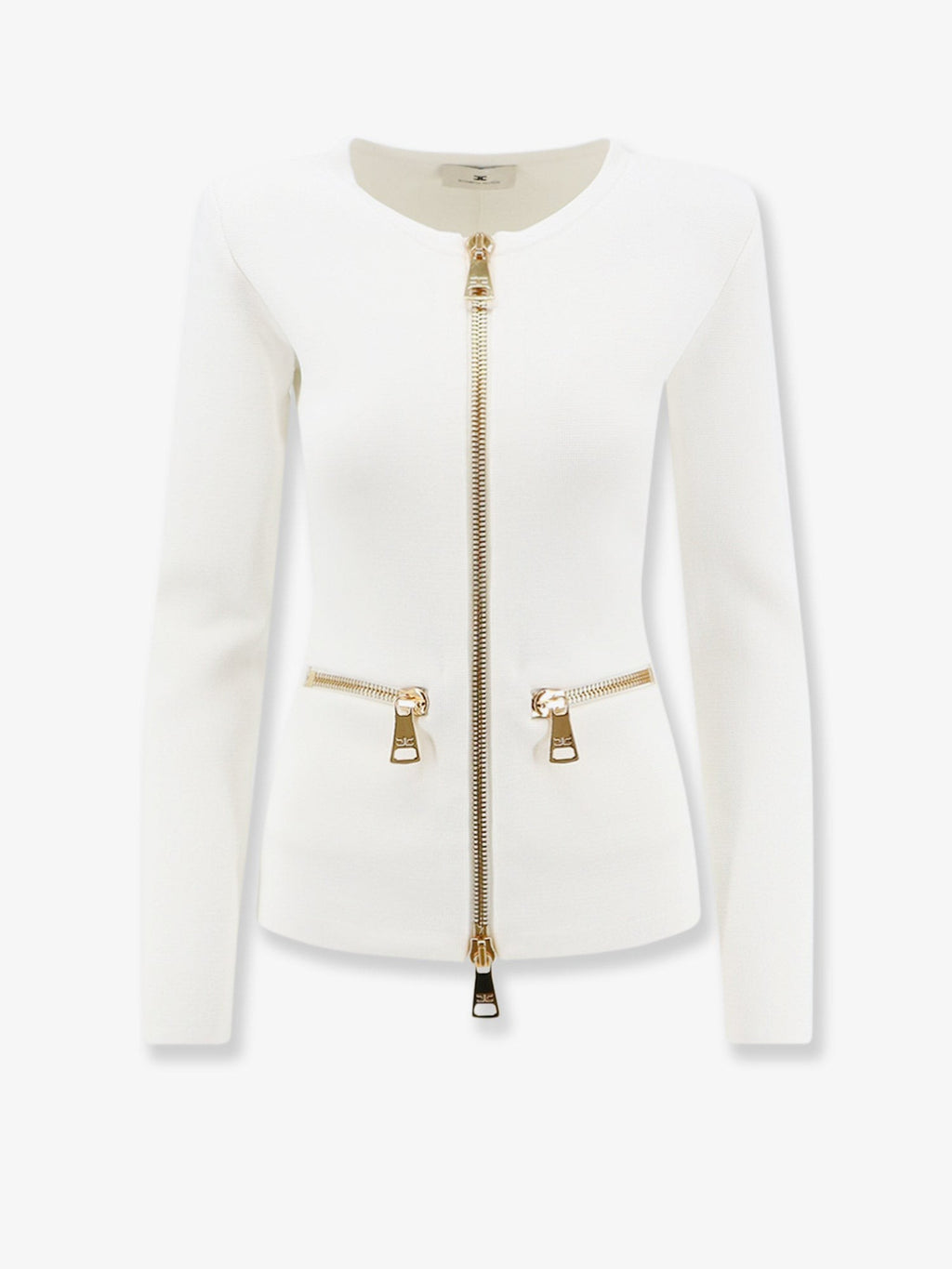 Knitted blazer with zip