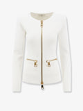 Knitted blazer with zip