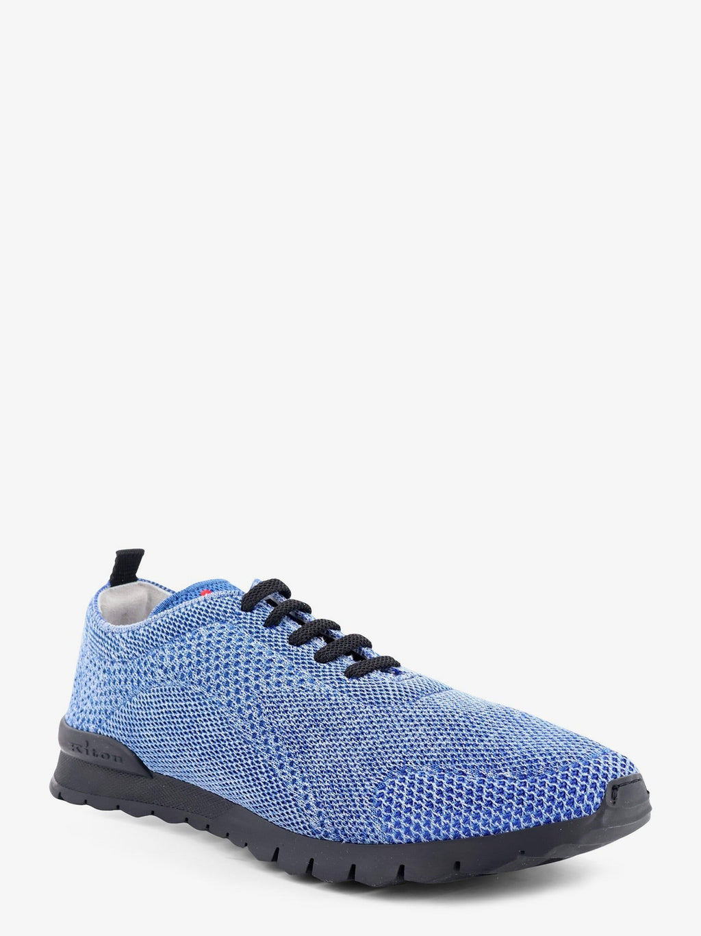 Knitted fabric sneakers with embroidered logo 2