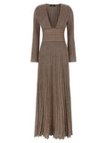 Knitted metallic dress