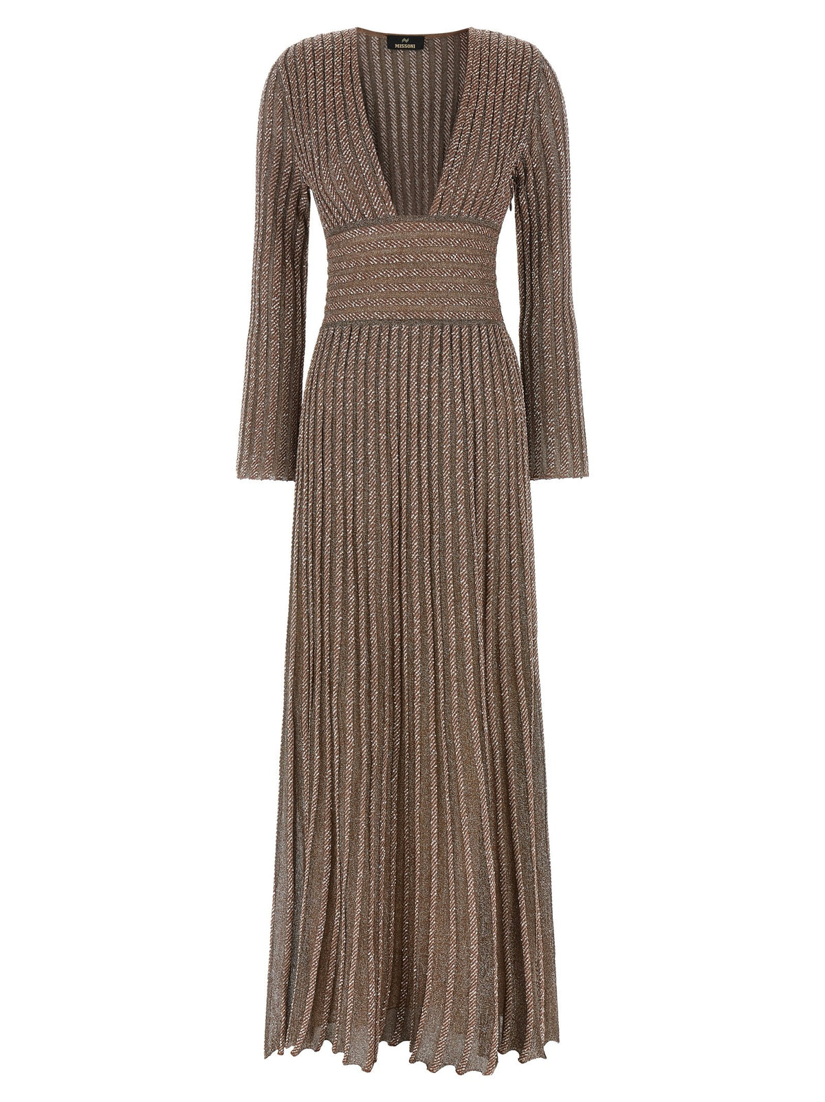 Knitted metallic dress