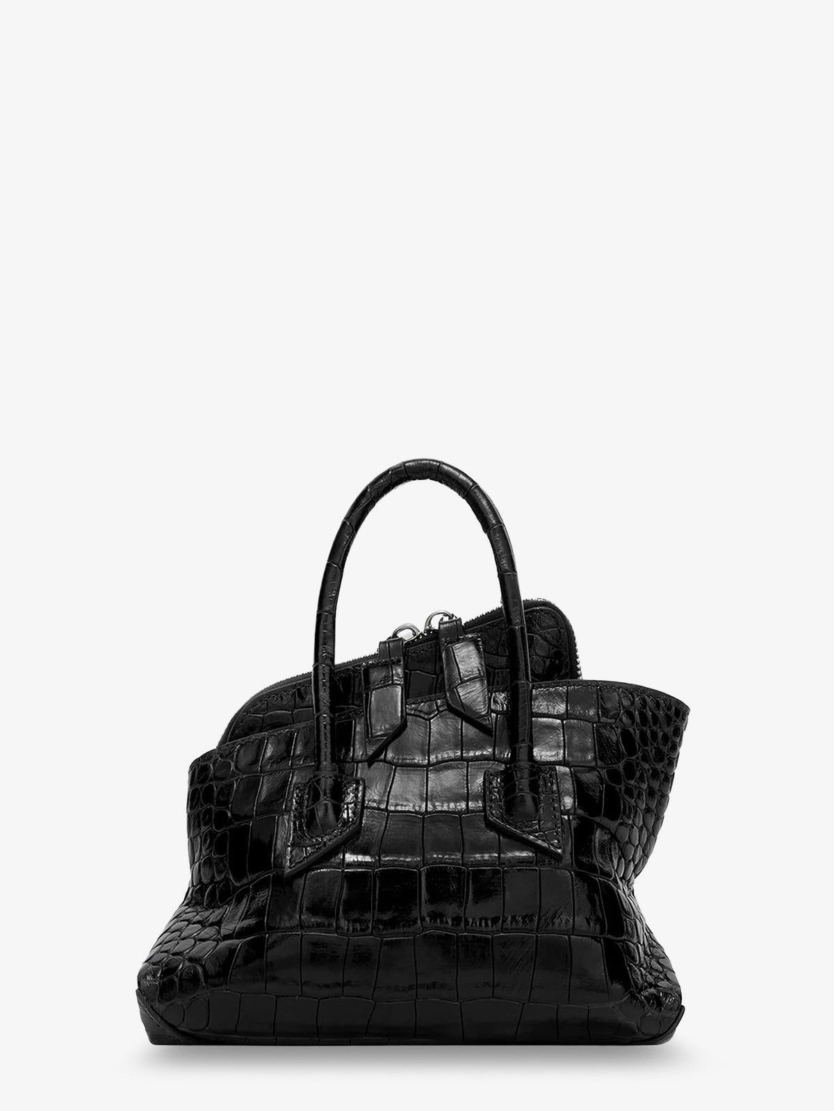 La Passeggiata Mini croco effect leather handbag 2
