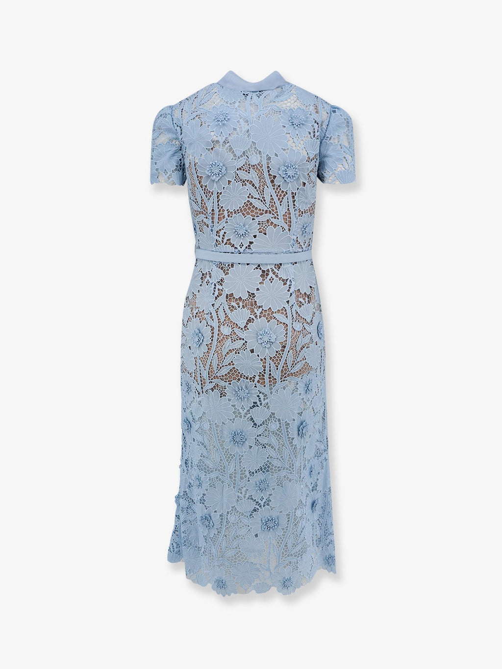 Lace dress with belt 2