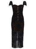LACE MIDI DRESS