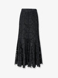 Lace midi skirt