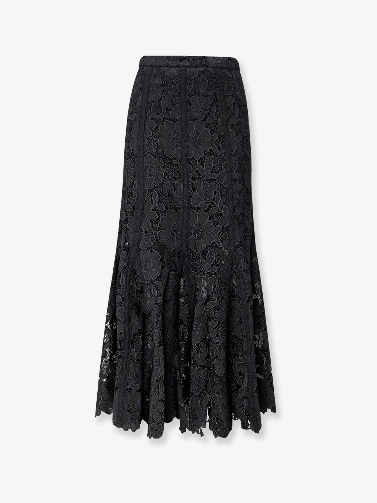Lace midi skirt