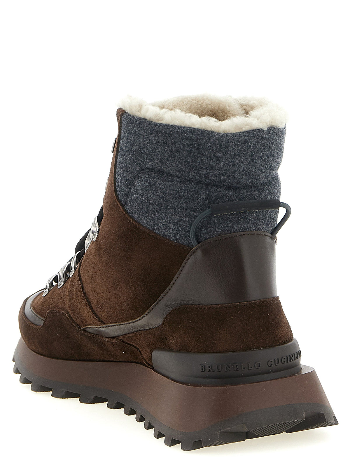 Lace-up ankle boots with hooks 3