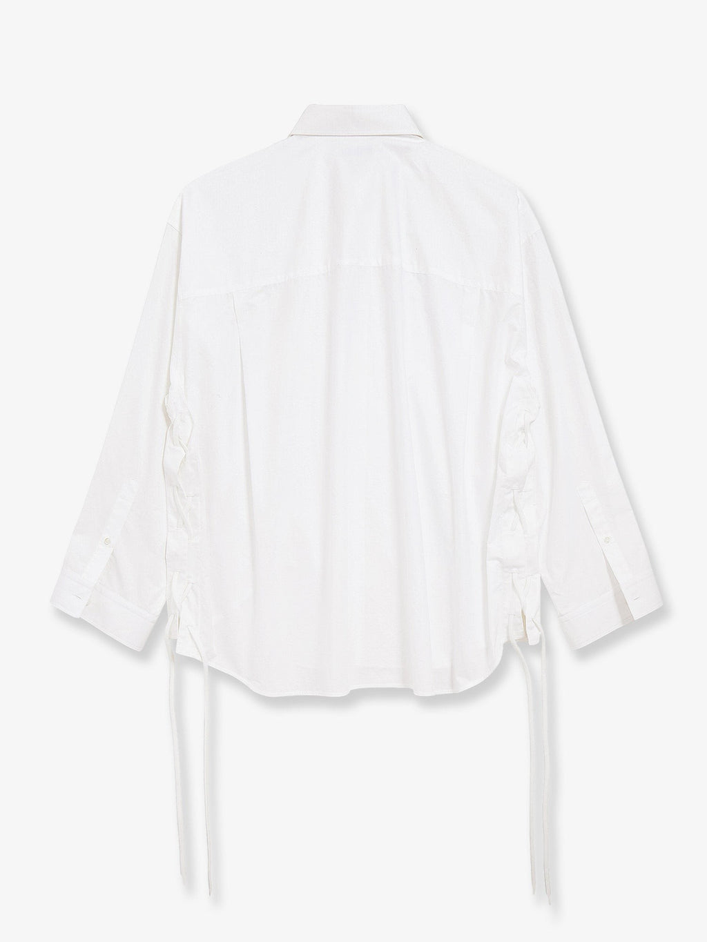 Lace-Up cotton shirt 2