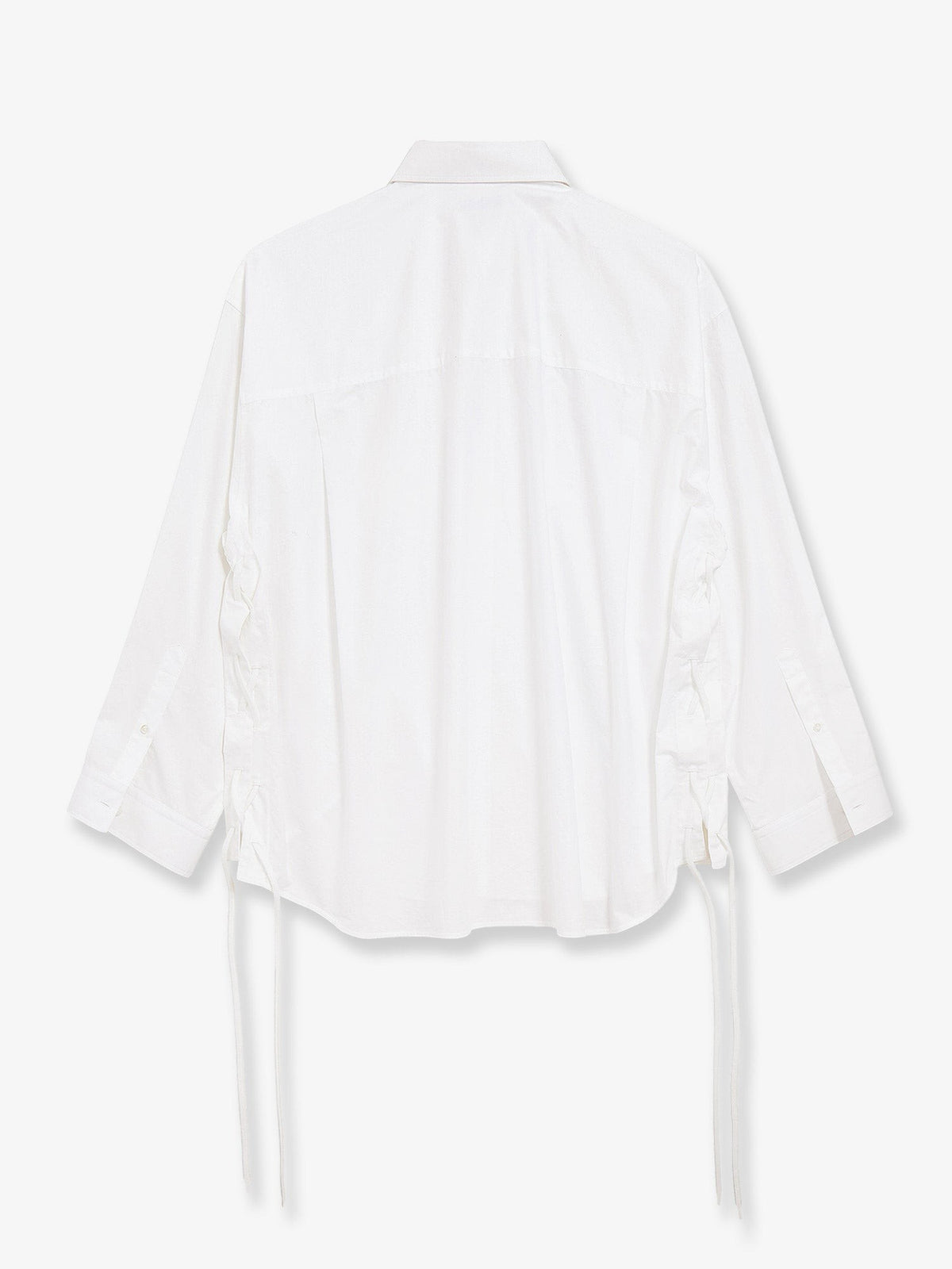 Lace-Up cotton shirt 2