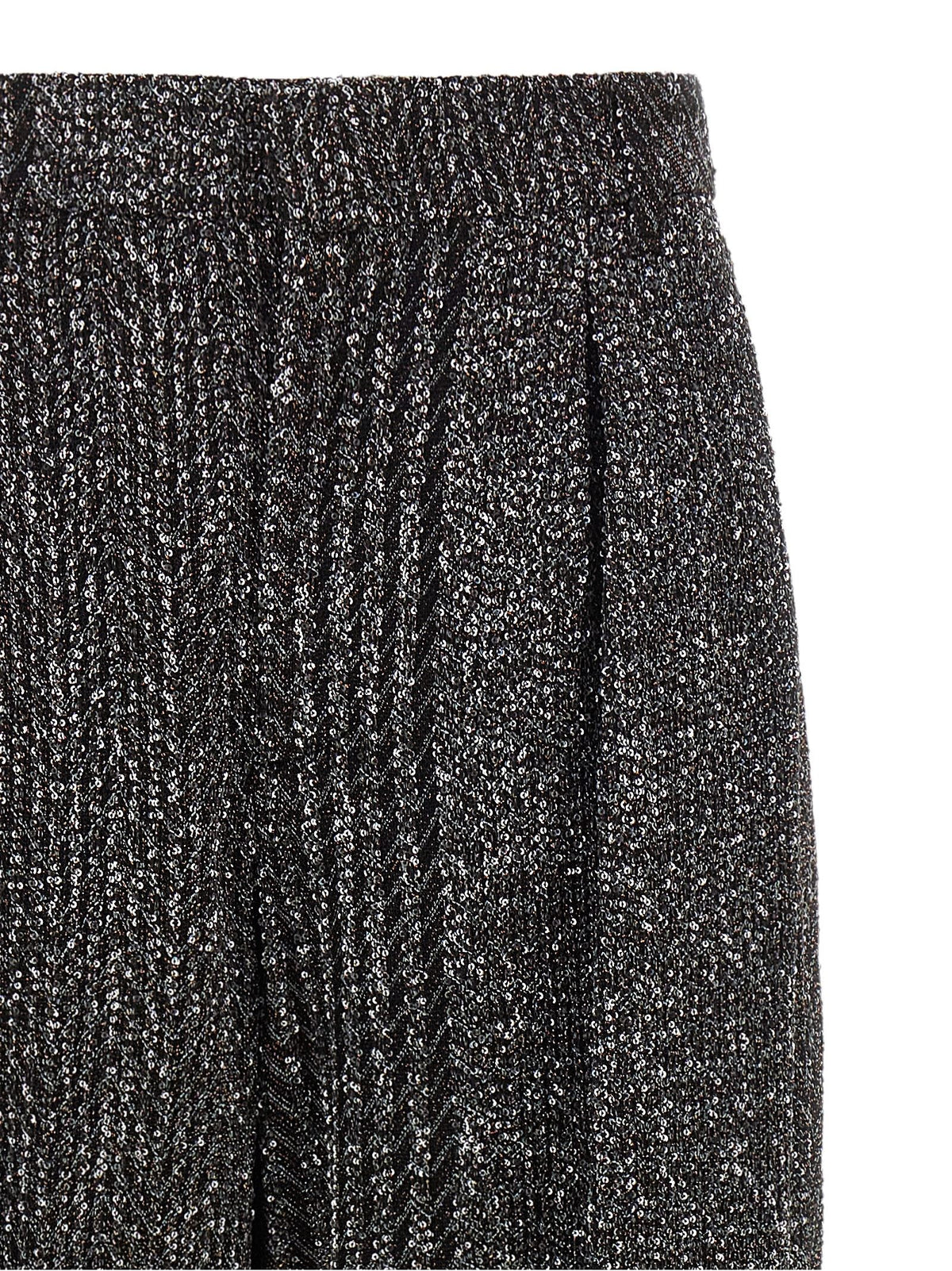 Lamé and sequin yarn pants 3